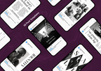 Übersicht monochromer Instagram Post Vorlagen im reduzierten Editorial Design.
